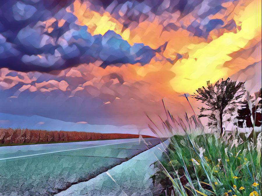 Route 66 sunset